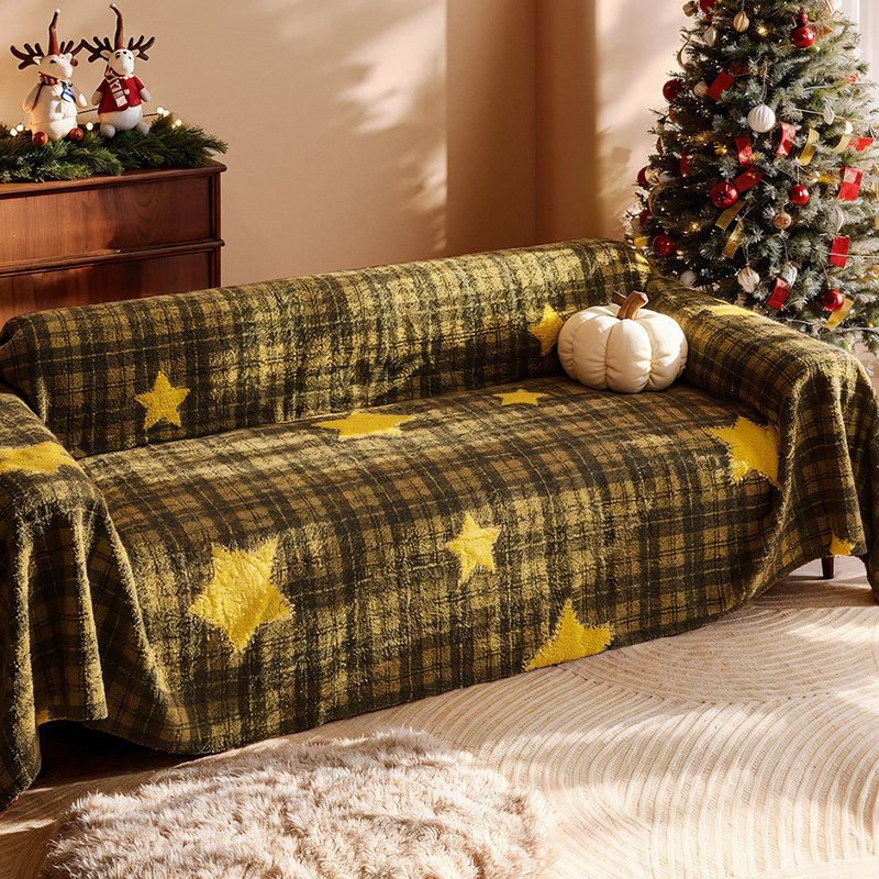 新年装饰ins风沙发巾一整张全盖毛绒盖布防尘沙发毯客厅沙发套罩,居家布艺,沙发套,淘宝优惠券,粉丝福利购,淘宝优惠卷