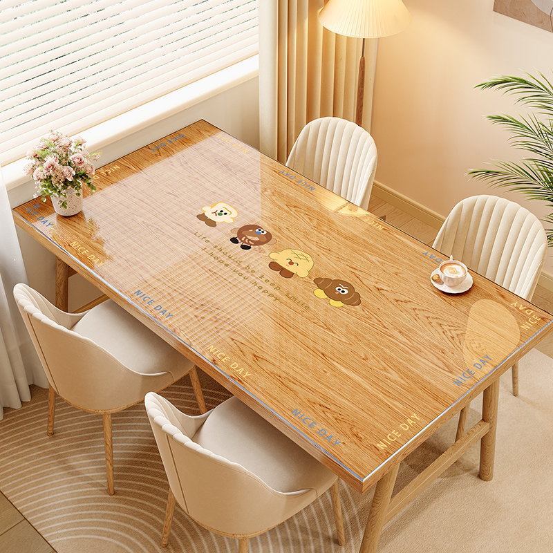 卡通透明桌垫免洗防水防油防烫