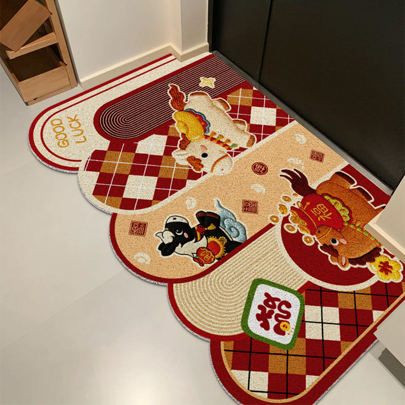 马年入户门地垫2026新年家用进门垫高级感玄关防滑垫子门外地毯,居家布艺,入户地垫,淘宝优惠券,粉丝福利购,淘宝优惠卷