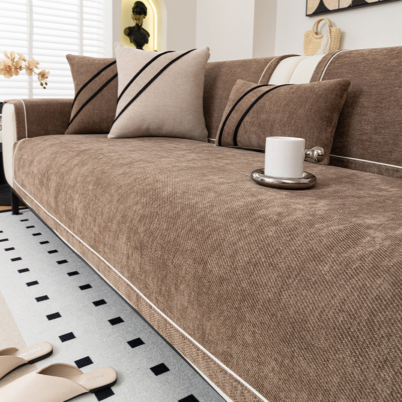 高级感防猫抓沙发垫四季通用2025新款固定防滑夏季皮沙发坐垫盖布