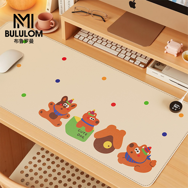 桌面键盘垫学习桌恒温加热鼠标垫