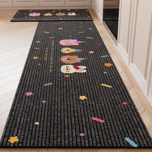 2025新款 厨房地垫防滑防油吸水垫子门口耐脏脚垫家用免洗可擦地毯