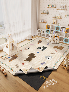 可拆洗儿童地毯客厅2025新款 大面积全铺宝宝防摔房间卧室隔音地垫