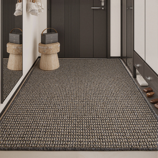 地垫入户门垫纯色高级法式 客厅地毯家用大门口耐脏可裁剪防滑脚垫