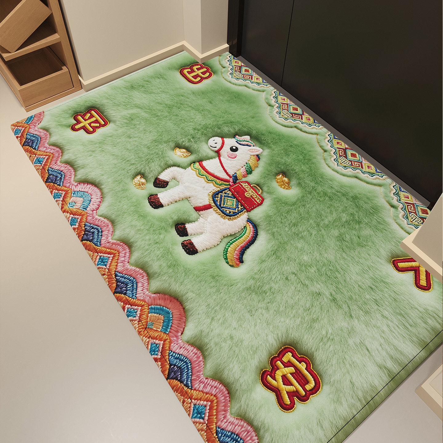 入户门地垫进门脚垫编织纹门口地毯红色加厚垫马年乔迁新年新款垫,居家布艺,入户地垫,淘宝优惠券,粉丝福利购,淘宝优惠卷