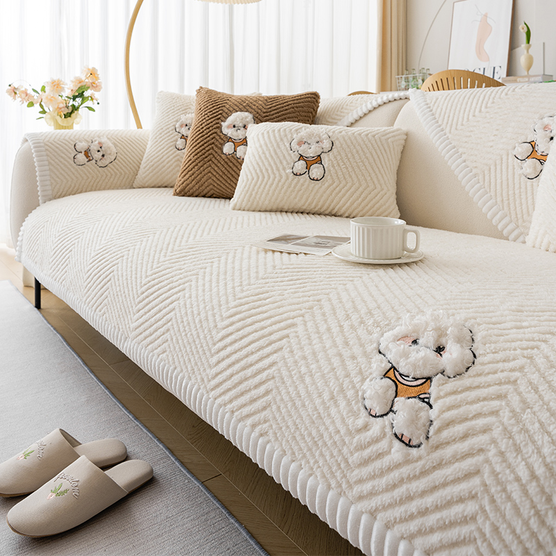 卡通简约现代沙发垫四季通用