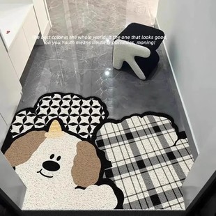 入户门地垫大门口地毯可裁剪防滑垫子玄关进门垫卡通丝圈耐脏脚垫