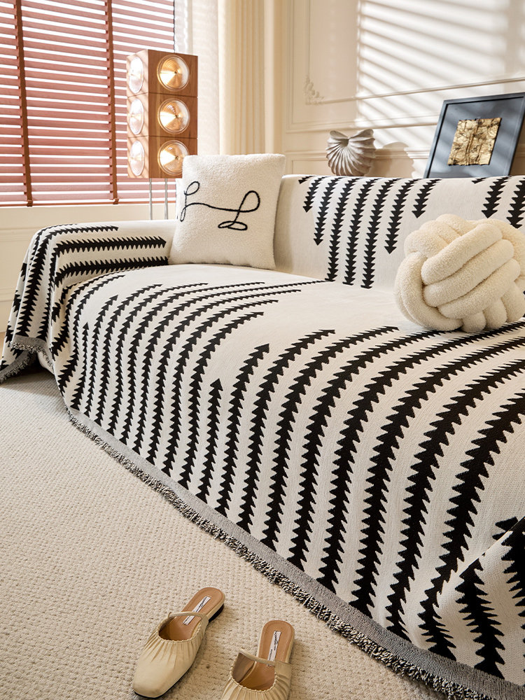 雪尼尔沙发套布毛巾2025新款四季通用高端沙发套防滑沙发套毛毯