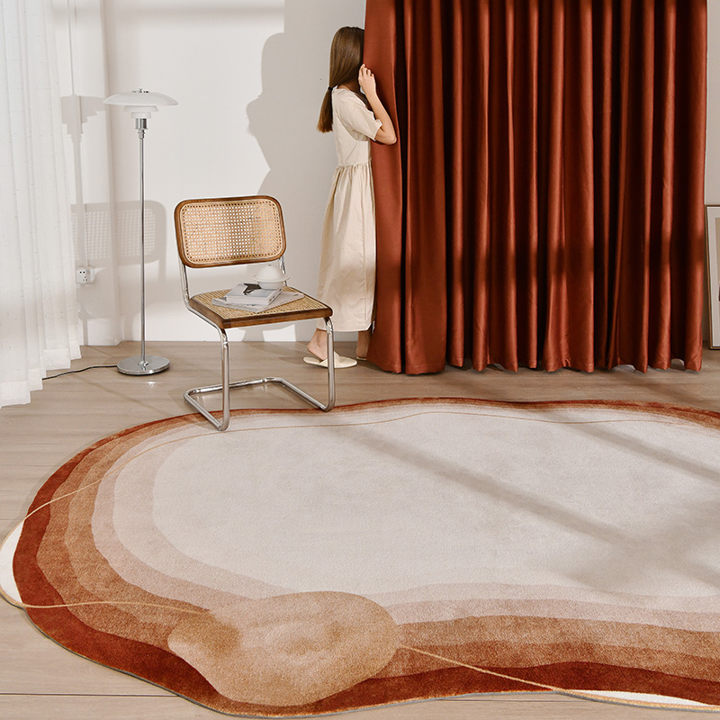 日式侘寂ins风客厅卧室地毯