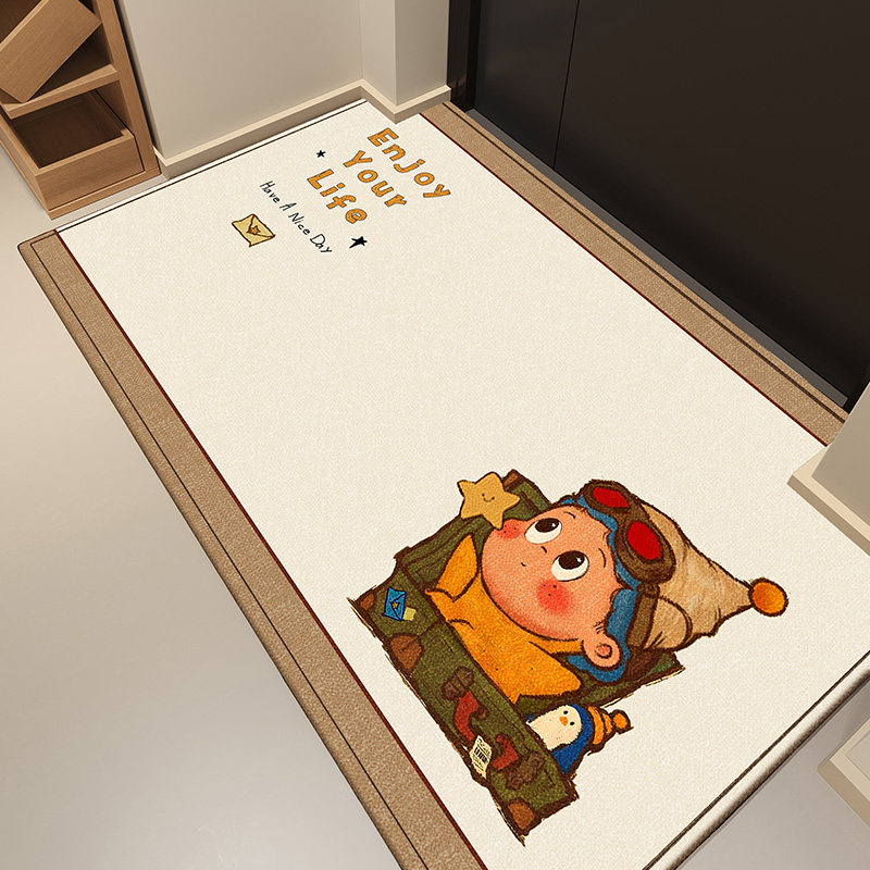 星星人可爱卡通入户门地垫进门专用脚踏垫子室内耐脏玄关入门地毯,居家布艺,入户地垫,淘宝优惠券,粉丝福利购,淘宝优惠卷