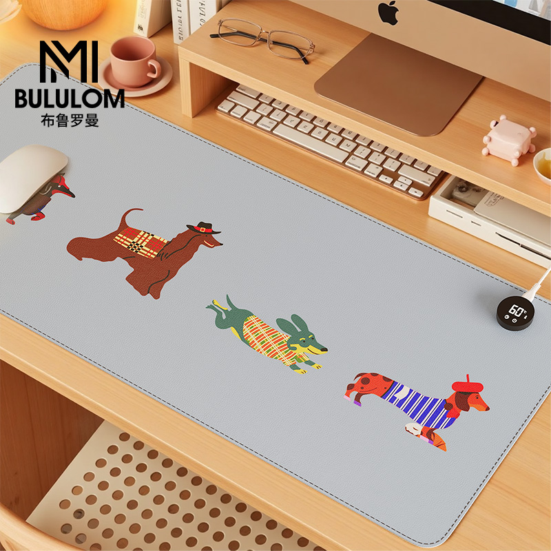 卡通加热鼠标垫超大发热暖桌垫