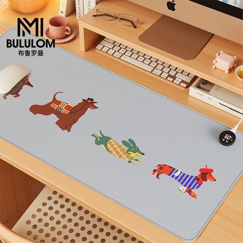 卡通加热鼠标垫超大发热暖桌垫
