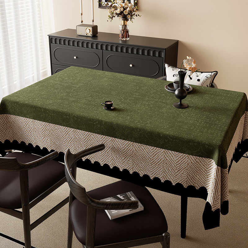 法式中古桌布2026新款餐桌垫防水防油免洗可擦茶几棉麻轻奢高级感,居家布艺,桌布,淘宝优惠券,粉丝福利购,淘宝优惠卷