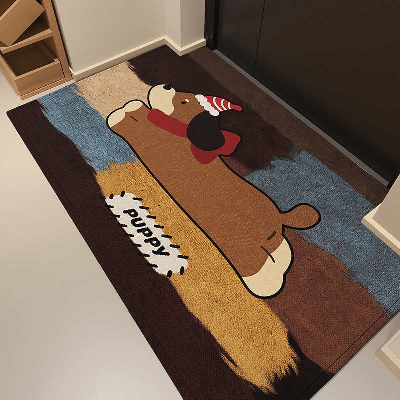 中古风地垫入户门垫2026新款进门地毯门口家用防滑复古玄关脚垫子,居家布艺,入户地垫,淘宝优惠券,粉丝福利购,淘宝优惠卷