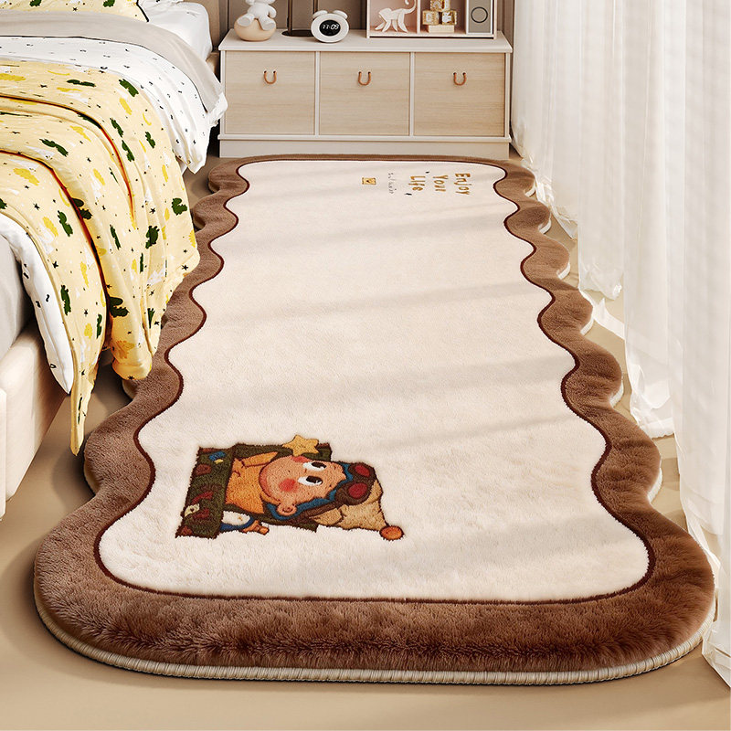 卧室床边童趣地毯高级感加厚专用主卧地垫房间儿童床边毯2026新款,居家布艺,床边毯,淘宝优惠券,粉丝福利购,淘宝优惠卷