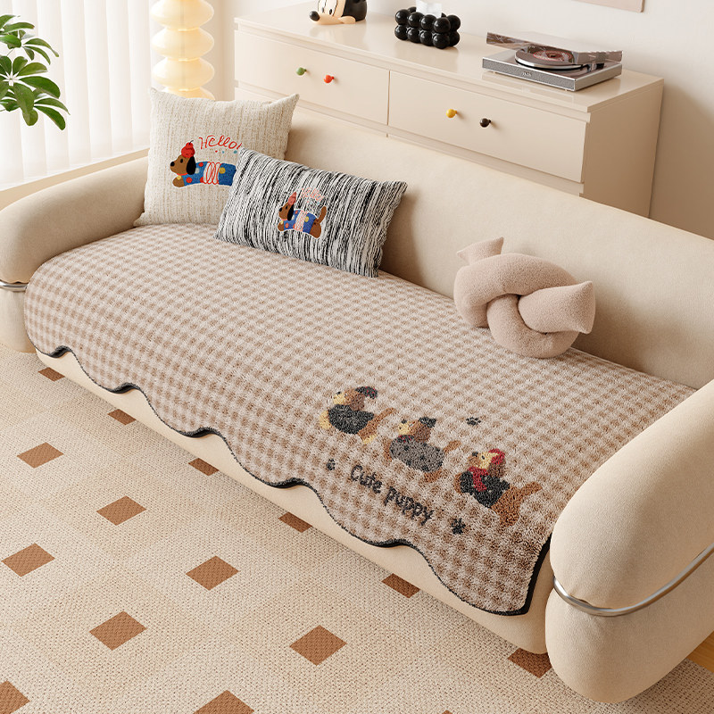 沙发垫冬毛绒加厚2026新款固定防滑皮沙发盖布客厅保暖坐垫防猫抓,居家布艺,沙发垫,淘宝优惠券,粉丝福利购,淘宝优惠卷