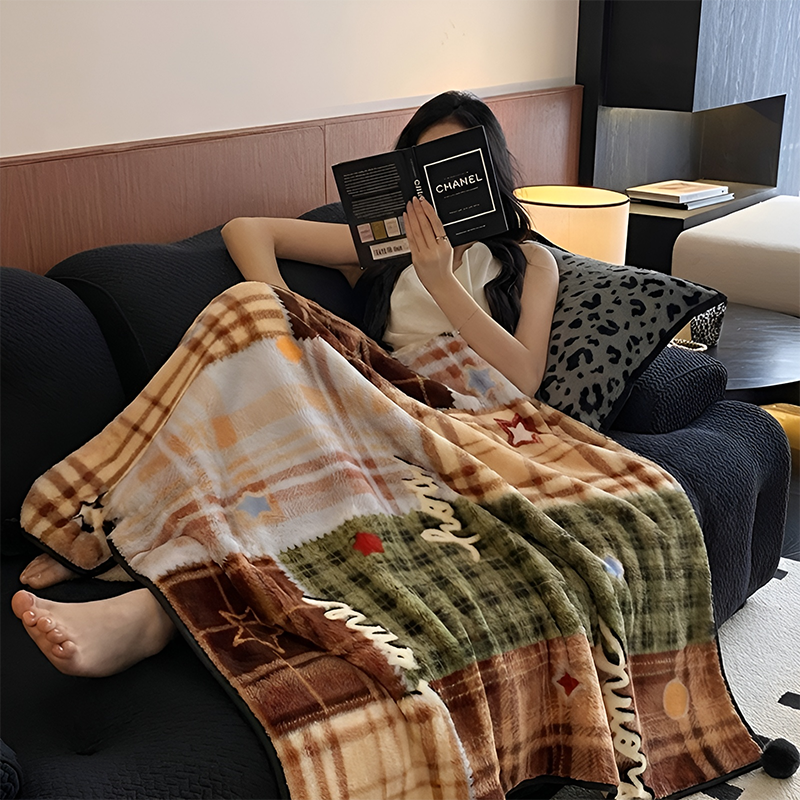 2026新款法兰绒毛毯冬加厚沙发盖毯新年双面绒防猫抓被子保暖毯子,床上用品,休闲毯/毛毯/绒毯,淘宝优惠券,粉丝福利购,淘宝优惠卷