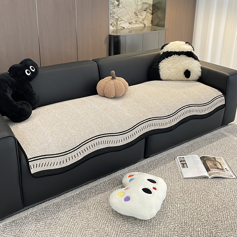 四季通用沙发垫客厅真皮沙发防滑防猫抓垫子高级感一片式沙发盖布