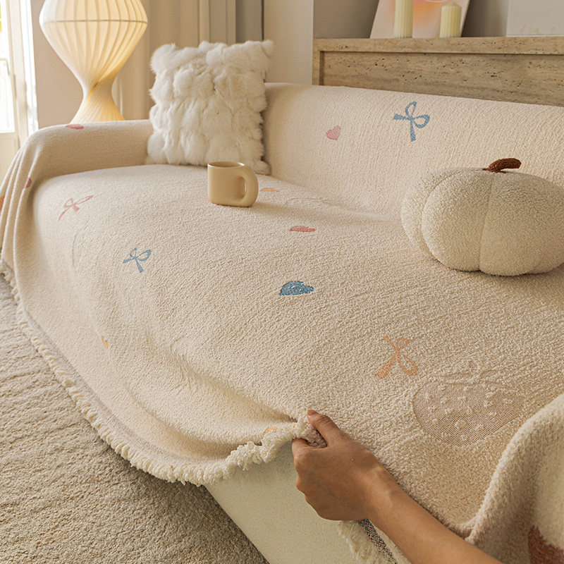 2026新款冬加厚沙发盖布多巴胺沙发巾一整张全盖防猫抓防滑沙发套,居家布艺,沙发垫,淘宝优惠券,粉丝福利购,淘宝优惠卷