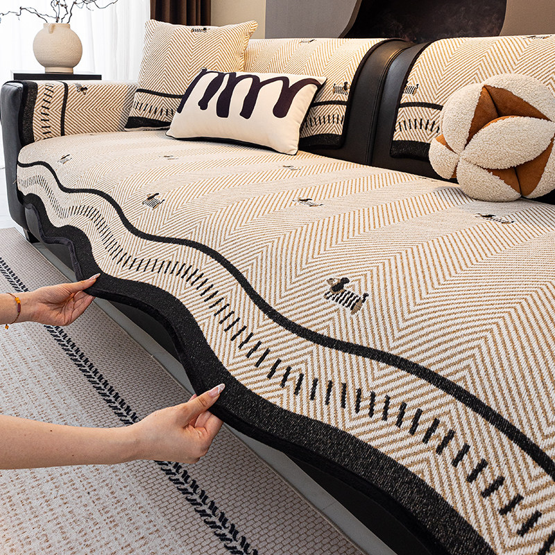 沙发垫防滑直排皮四季通用雪尼尔轻奢高级感盖布巾一整张2026新款,居家布艺,沙发垫,淘宝优惠券,粉丝福利购,淘宝优惠卷