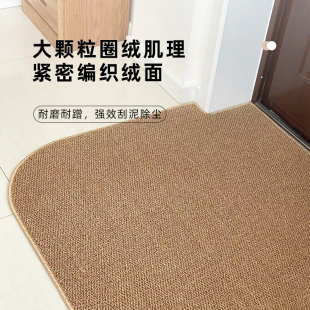 入户门仿剑麻地垫进门黄麻地毯可裁剪复古定制防猫抓入门口外脚踏