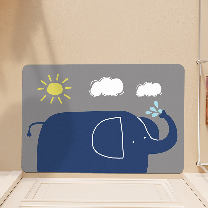 硅藻泥吸水垫软垫可爱卡通动物脚垫子卫生间门口防滑浴室吸水地垫,居家布艺,家用脚垫,淘宝优惠券,粉丝福利购,淘宝优惠卷