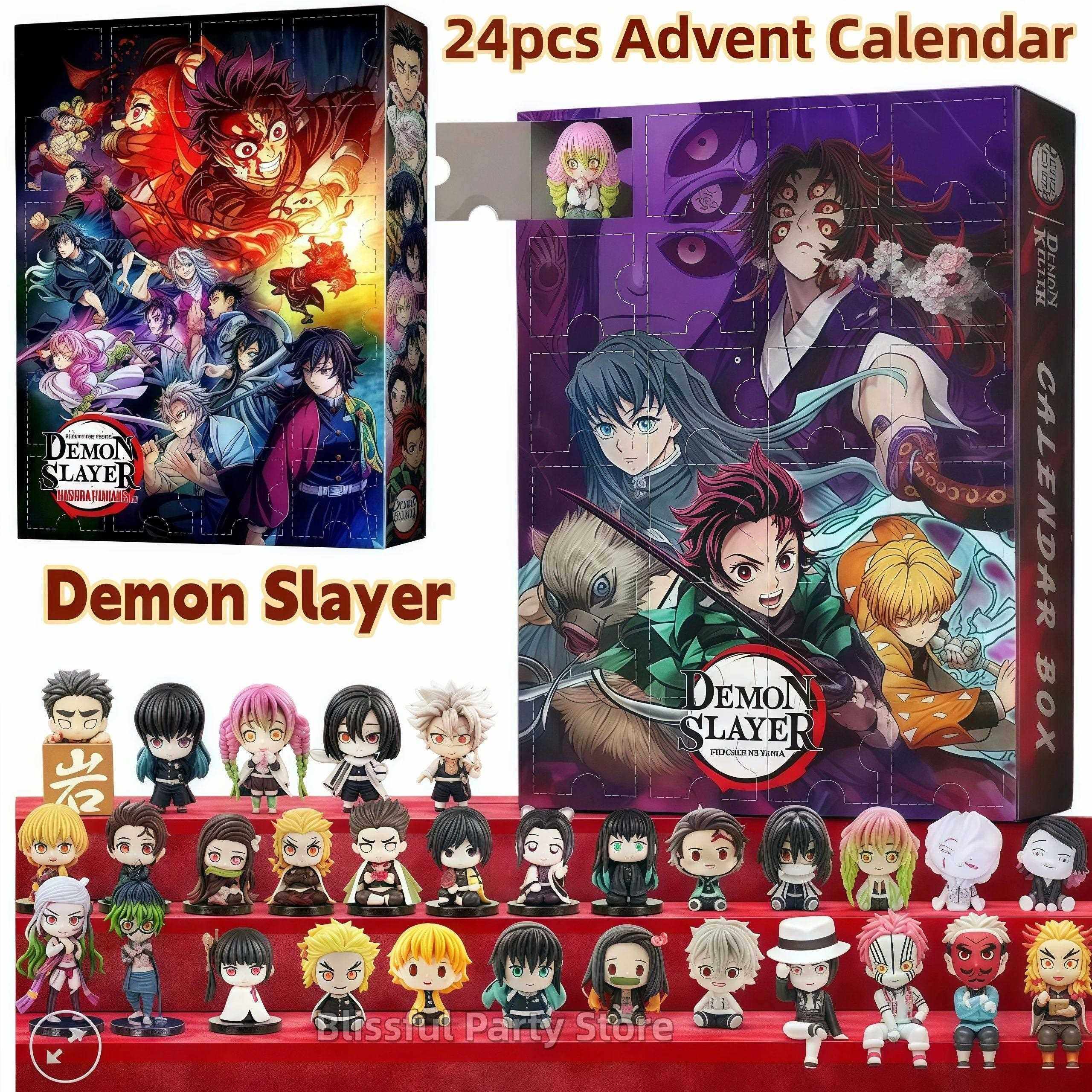 2025 Demon Slayer Advent Calendar Cartoon Action Figure Chri