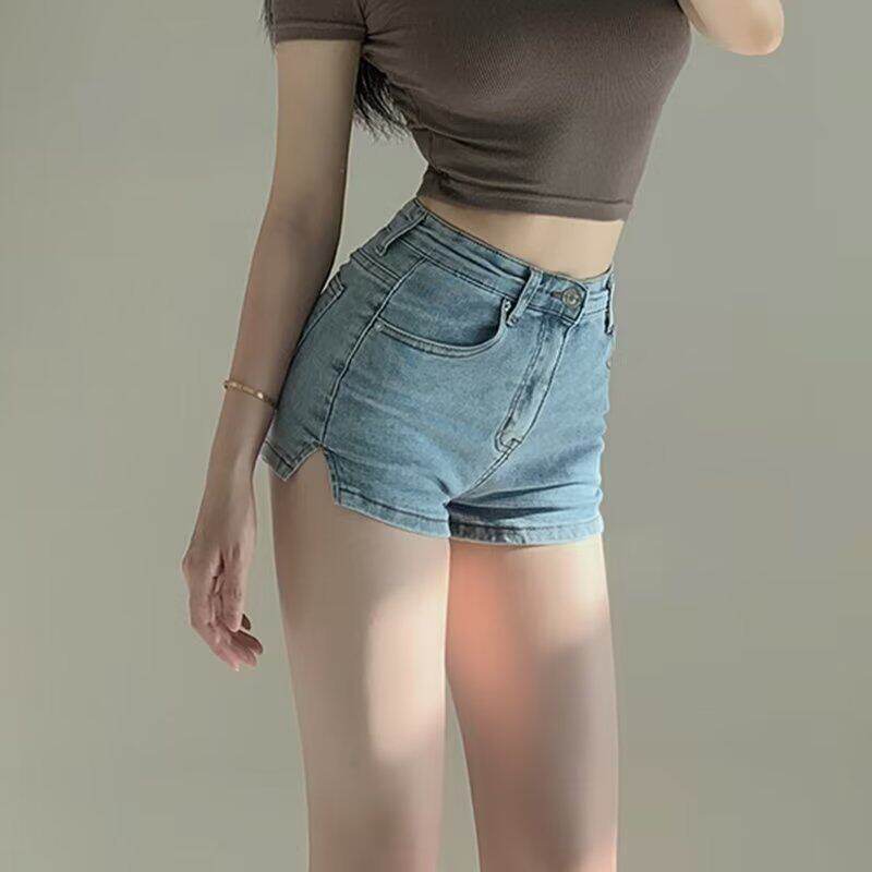 高腰紧身提臀休闲运动短