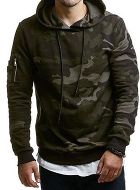 Mens camouflage fleece jaet male outdoor tops男士迷彩卫衣