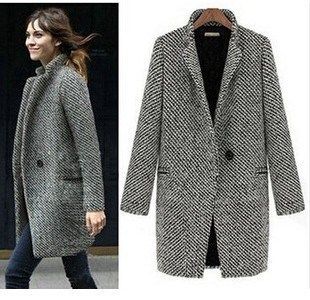 S-XXL2019 WOMEN LONG WOOL COAT WINTER JACKE..