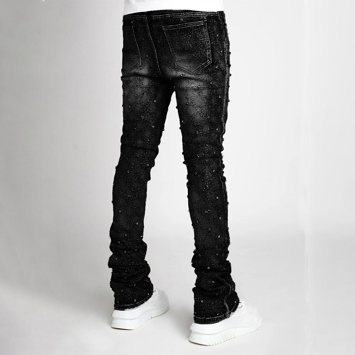 men's stretch straight jeans - Taobao product photo 3