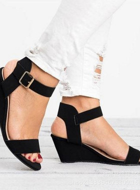 women summer Wedge High heels Platform shoes sandal shoe凉鞋