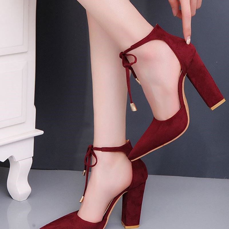 Large size  high-heeled shoes with women's shoes thick shoes
