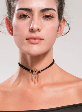 Vintage Short Dreamcatcher Clavicle Necklace锁骨项链