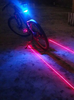 5led+2laser bike lights new waterproof bicycle light rear1