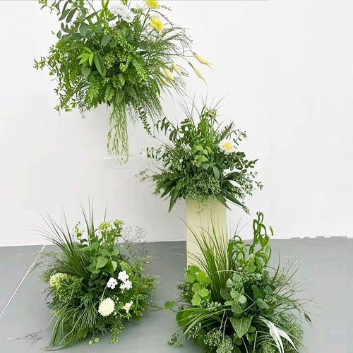 森系婚礼舞台布置装饰仿真花艺