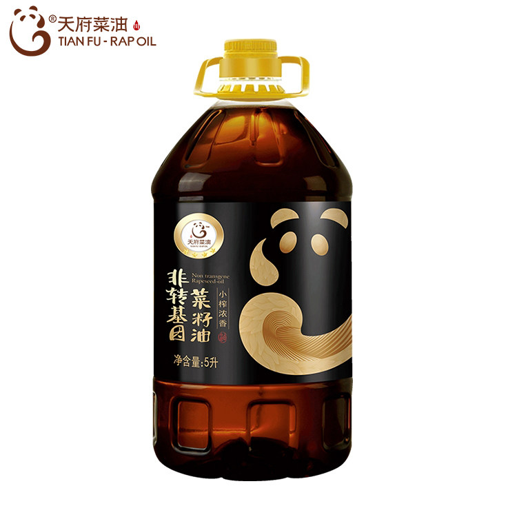 新品天府菜油 四川小榨浓香菜籽油纯正非转基因压榨食用油四星5升高性价比高么？