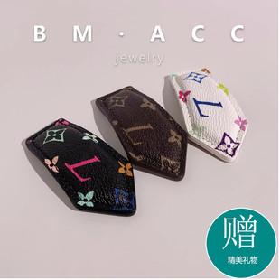 老花发夹女2025新款 高端发饰侧边夹子碎发夹刘海夹BB夹发饰