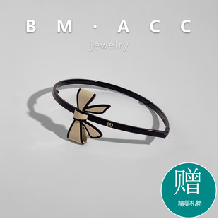 刘亦菲同款法式甜美蝴蝶结发箍女黑色精致头箍百搭时尚头箍发饰