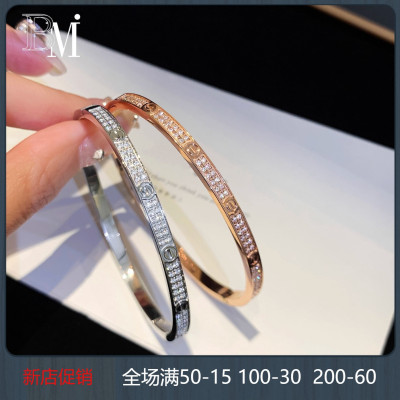 满钻手镯女高级感时尚小众轻奢