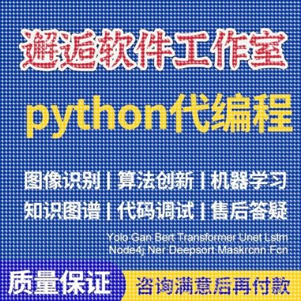 Python代编程强化深度机器学习图像识别知识图谱算法创新调试代码