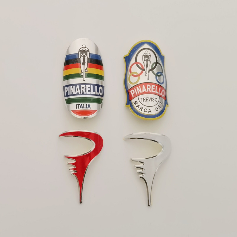 适用与皮娜pinarello自行车徽章铝合金制作  diy装饰 自行车配件