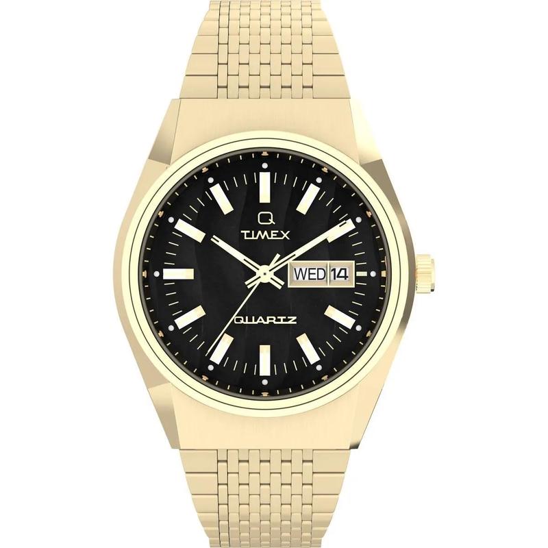 Timex/天美时石英真皮金眸防水手表欧美复古潮流商务简约中性腕表