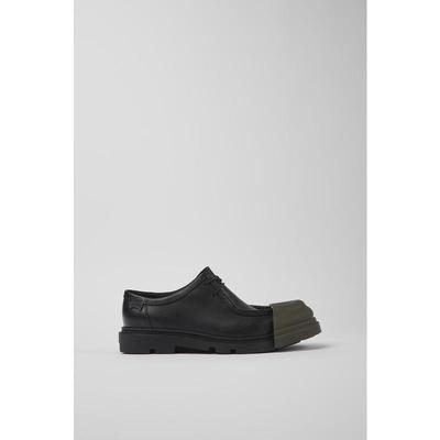 代购Camper女士乐福鞋透气吸汗轻便可拆卸鞋垫黑色可拆卸鞋头