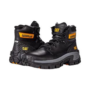代购CATERPILLAR男士工装靴防滑防电击透气抗冲击钢头系带高帮