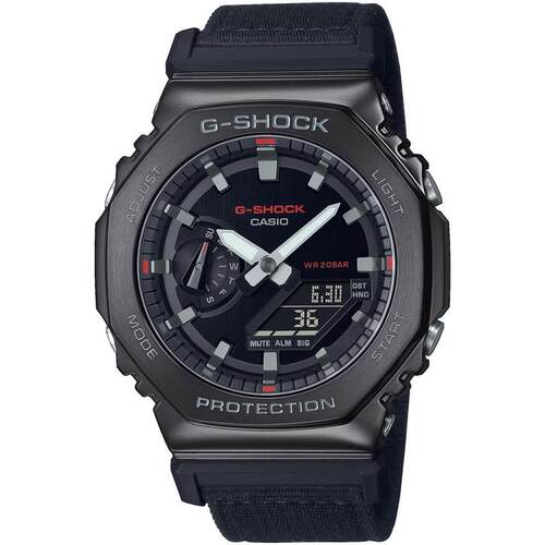 海外代购G-SHOCK男士日韩腕表防水20巴夜光显示树脂表带金属表壳
