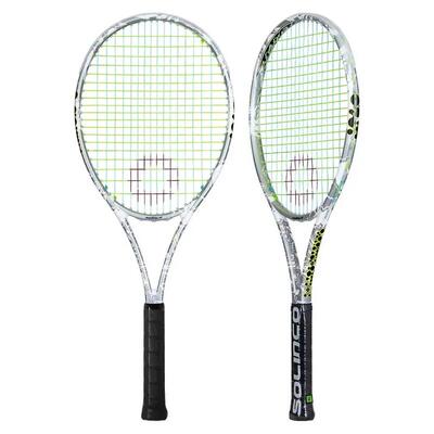 代购Solinco网球拍控球发力稳定白色碳素手柄网球训练运动器材