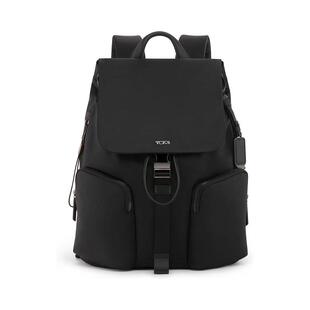 代购 TUMI途明女士双肩包抽绳闭合速扣锁扣前袋拉链侧边拉链入口