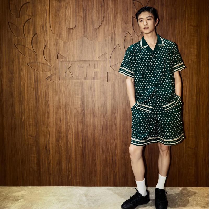 Kith for Wilson 新款衬衫V领系扣开衫时尚网球服百搭前卫男装