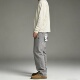 土耳其进口ORTA面料 复古烟灰做旧慵懒弹力休闲直筒调性男牛仔裤